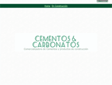 Tablet Screenshot of cementosycarbonatos.com